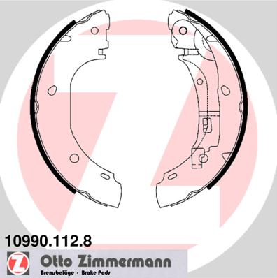 ZIMMERMANN 10990.112.8 Kit ganasce freno-Kit ganasce freno-Ricambi Euro