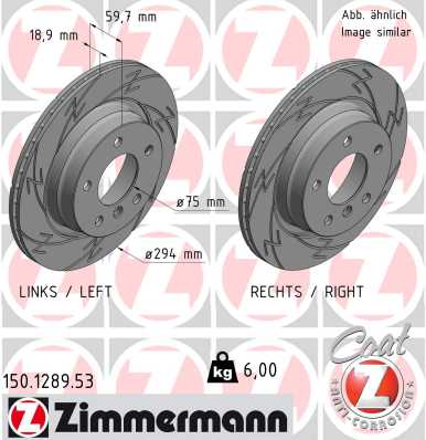 ZIMMERMANN 150.1289.53 Discofreno