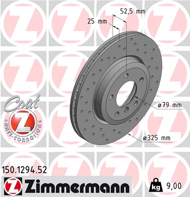 ZIMMERMANN 150.1294.52 Discofreno