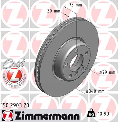 ZIMMERMANN 150.2903.20 Discofreno-Discofreno-Ricambi Euro