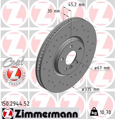 ZIMMERMANN 150.2944.52 Discofreno