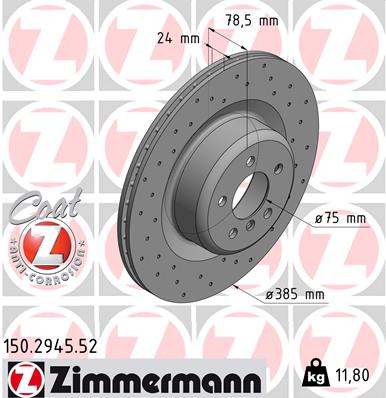 ZIMMERMANN 150.2945.52 Discofreno