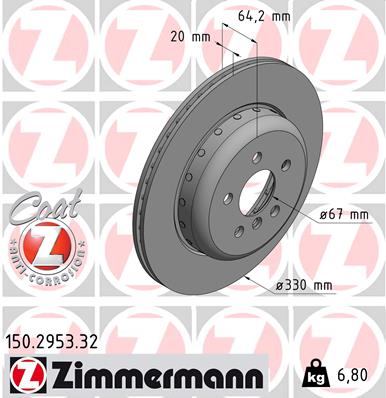 ZIMMERMANN 150.2953.32 Discofreno