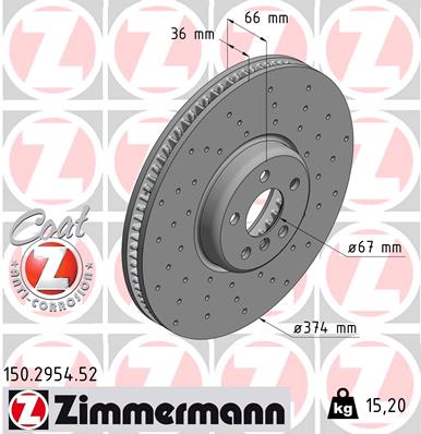 ZIMMERMANN 150.2954.52 Discofreno