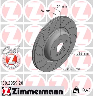 ZIMMERMANN 150.2959.20 Discofreno