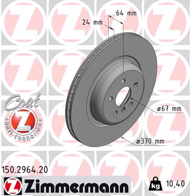 ZIMMERMANN 150.2964.20 Discofreno