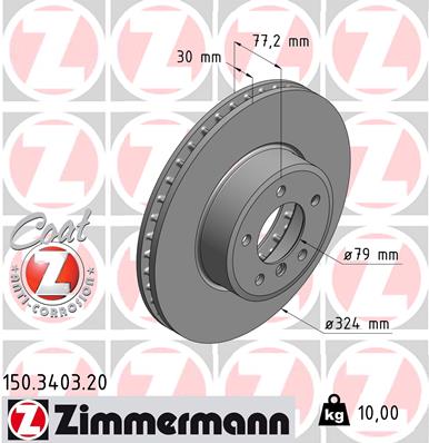 ZIMMERMANN 150.3403.20 Discofreno