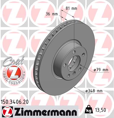 ZIMMERMANN 150.3406.20 Discofreno