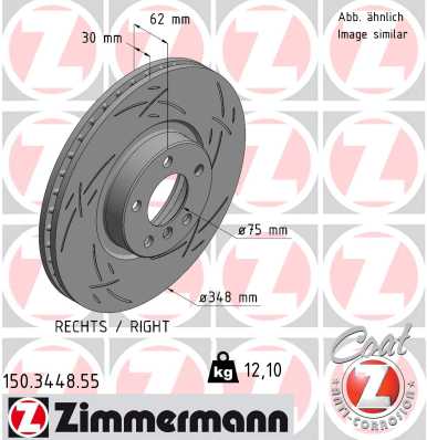 ZIMMERMANN 150.3448.55 Discofreno-Discofreno-Ricambi Euro