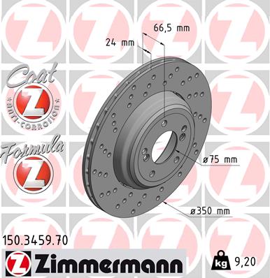 ZIMMERMANN 150.3459.70 Discofreno