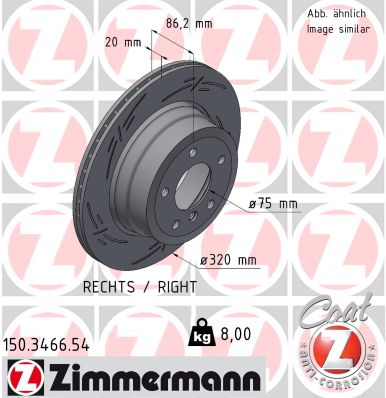 ZIMMERMANN 150.3466.54 Discofreno