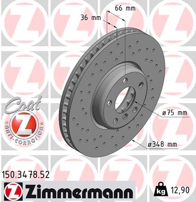 ZIMMERMANN 150.3478.52 Discofreno