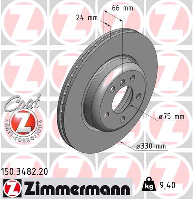 ZIMMERMANN 150.3482.20 Discofreno