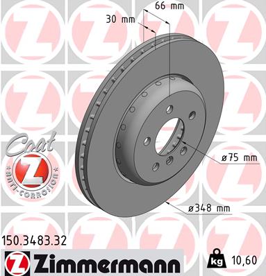 ZIMMERMANN 150.3483.32 Discofreno