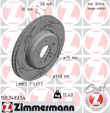 ZIMMERMANN 150.3483.54 Discofreno-Discofreno-Ricambi Euro