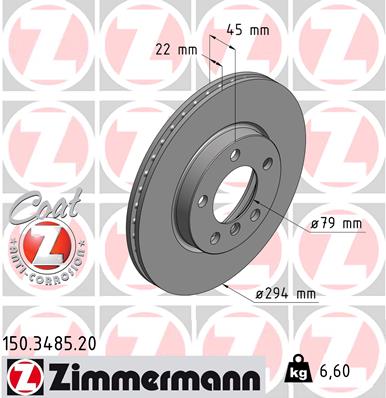 ZIMMERMANN 150.3485.20 Discofreno