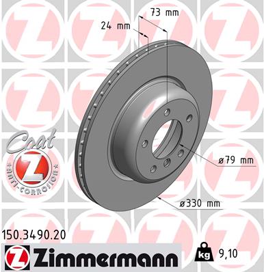 ZIMMERMANN 150.3490.20 Discofreno