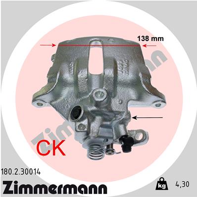 ZIMMERMANN 180.2.30014 Pinza freno