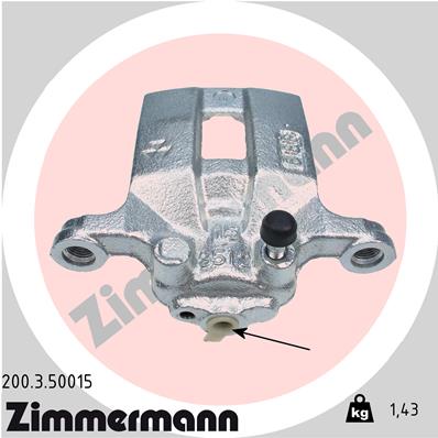 ZIMMERMANN 200.3.50015 Pinza freno