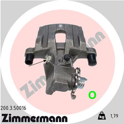 ZIMMERMANN 200.3.50016 Pinza freno