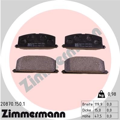 ZIMMERMANN 20870.150.1 Kit...