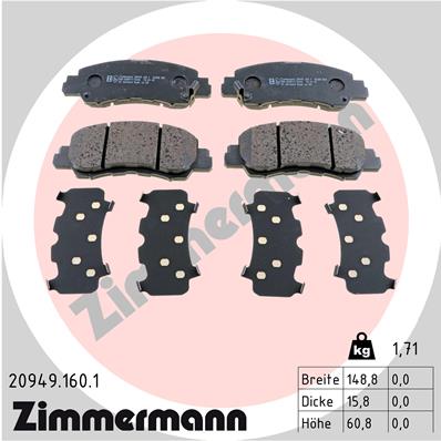ZIMMERMANN 20949.160.1 Kit...