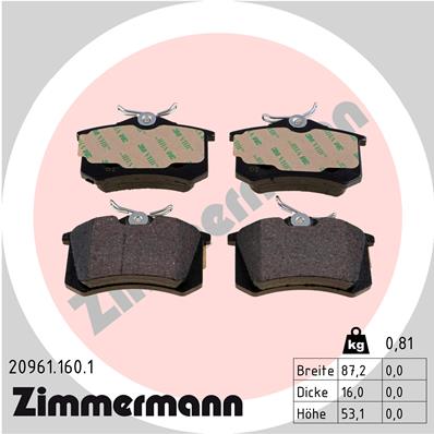 ZIMMERMANN 20961.160.1 Kit...