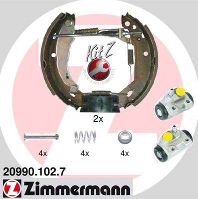 ZIMMERMANN 20990.102.7 Kit ganasce freno