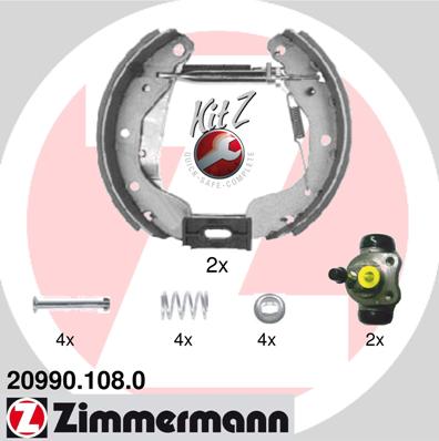 ZIMMERMANN 20990.108.0 Kit ganasce freno-Kit ganasce freno-Ricambi Euro