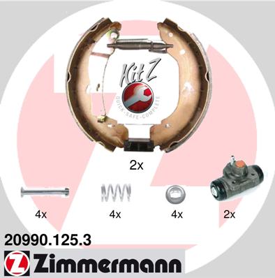 ZIMMERMANN 20990.125.3 Kit ganasce freno