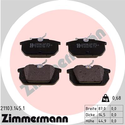 ZIMMERMANN 21103.145.1 Kit...