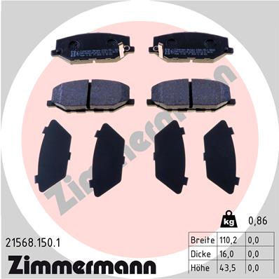 ZIMMERMANN 21568.150.1 Kit...