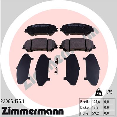 ZIMMERMANN 22065.175.1 Kit...
