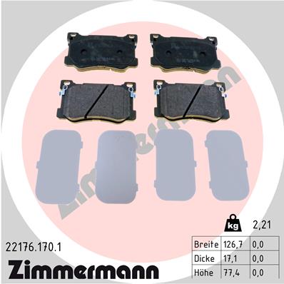 ZIMMERMANN 22176.170.1 Kit...