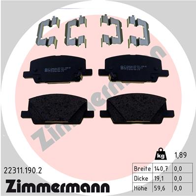 ZIMMERMANN 22311.190.2 Kit...