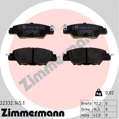 ZIMMERMANN 22332.145.1 Kit...