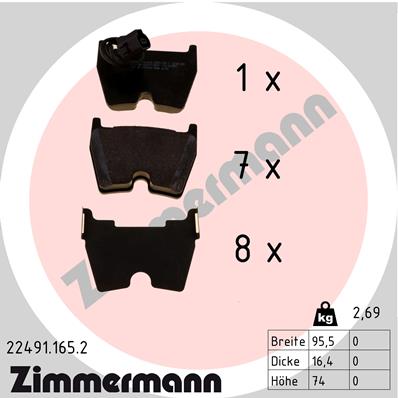 ZIMMERMANN 22491.165.2 Kit...