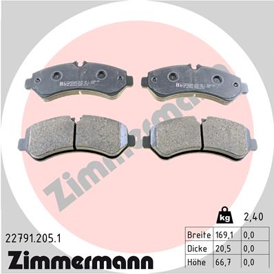 ZIMMERMANN 22791.205.1 Kit...