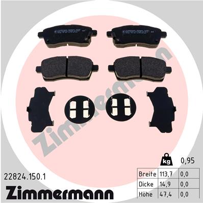 ZIMMERMANN 22824.150.1 Kit...