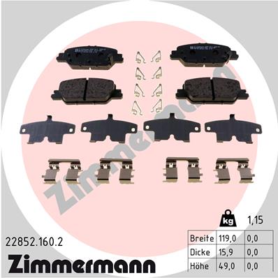 ZIMMERMANN 22852.160.2 Kit...
