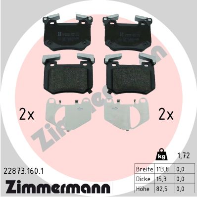 ZIMMERMANN 22873.160.1 Kit...