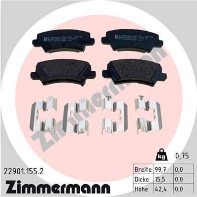 ZIMMERMANN 22901.155.2 Kit...