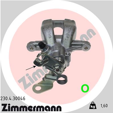 ZIMMERMANN 230.4.30046 Pinza freno-Pinza freno-Ricambi Euro