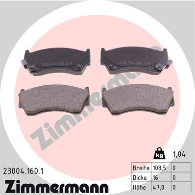 ZIMMERMANN 23004.160.1 Kit...