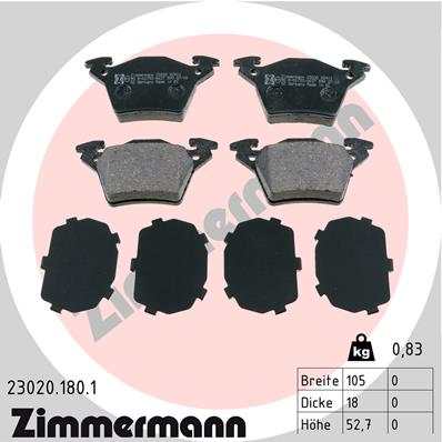 ZIMMERMANN 23020.180.1 Kit...