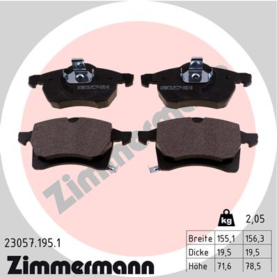 ZIMMERMANN 23057.195.1 Kit...