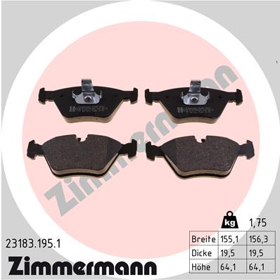 ZIMMERMANN 23183.195.1 Kit...