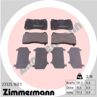 ZIMMERMANN 23325.160.1 Kit...