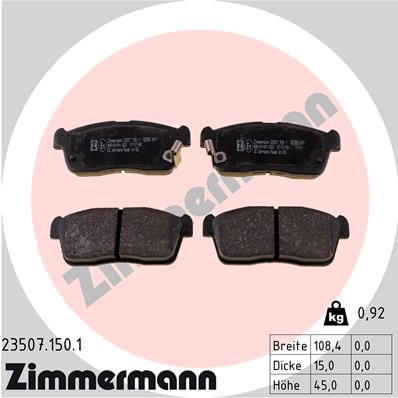 ZIMMERMANN 23507.150.1 Kit...