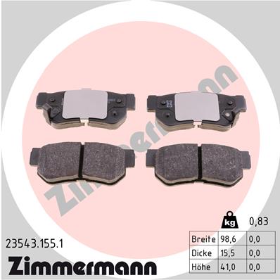 ZIMMERMANN 23543.155.1 Kit...